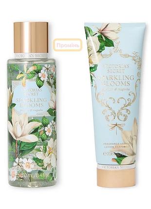 Набір sparkling blooms victoria’s secret: спрей-міст для тіла + лосьйон