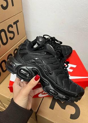 Кроссовки nike air max plus tn triple black 2