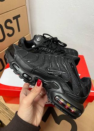 Кроссовки nike air max plus tn triple black 4