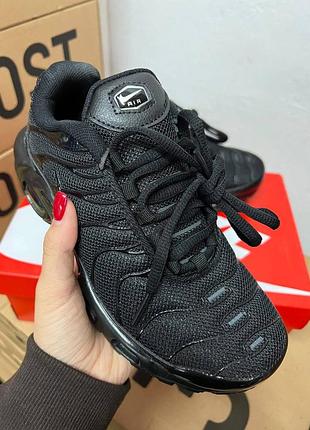 Кроссовки nike air max plus tn triple black 3