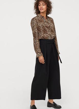 Новые классические кюлоты бриджи палаццо h&m с поясом