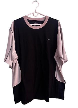 Футболка бренду nike New xl dri fit технологія чорна з беж вставками дихаючі сітки
