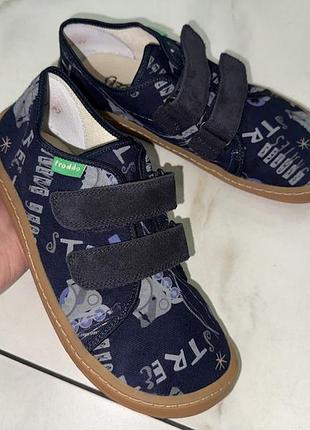 Кроссовки кеды тапочки barefoot от froddo 34 (22,5 см) замша