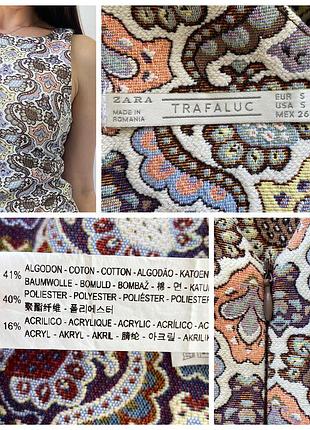 Витончене вишите міні плаття/сукня футляр від бренду zara розмір s xs10 фото