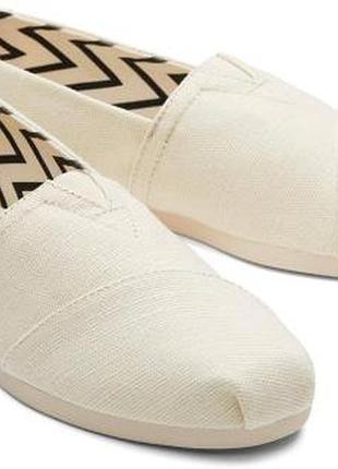 Эспадрильи toms alpargata цвет натуральный