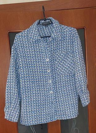 Рубашка твидовая теплое s- m