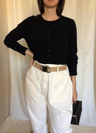 Кардиган  короткий чорний  кашемір 100%