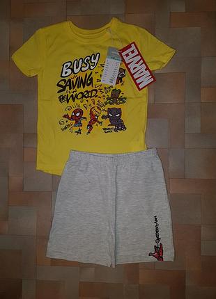 Комплект marvel 5-6 лет 116 см, пижама primark, sinsay марвел. с биркой