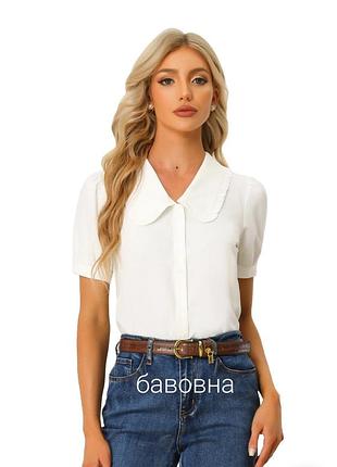 Оригинальная трикотажная блуза new look с воротником в ретро стиле винтаж винтажная блуза