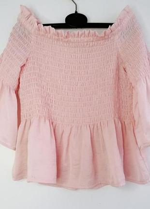 Блуза женская розовая топ
