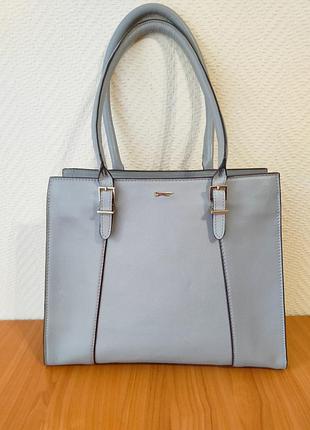 Paul costelloe серая кожаная женская сумка