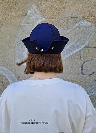 Шляпа морячка синий джинсовый sailor hat