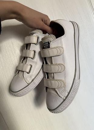 Кери білі шкіряні converse, оригінал