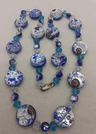 Бусы бижутерия муранское стекло