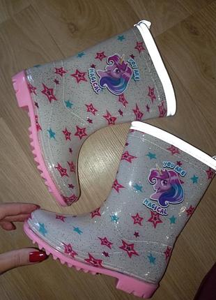 Дитячі резинові сапоги для дівчинки 2