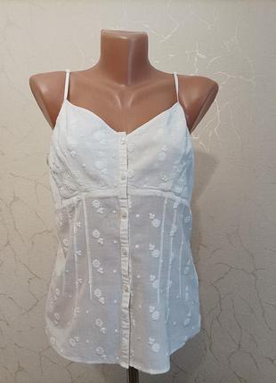 Легкая майка с вышивкой