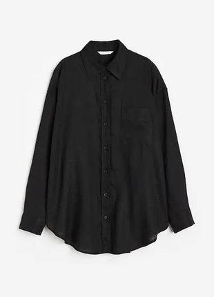Льняная рубашка h&amp;m 2