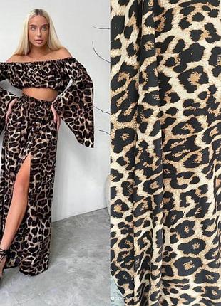 Топ + штани лео 🐆костюм