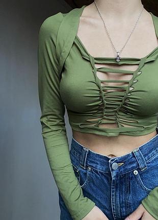 Крутий жіночий топ із рукавами