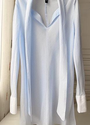 Marc cain туника блуза рубашка из смеси хлопка и шелка