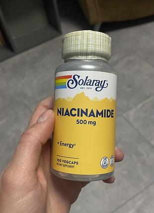 Вітаміни, добавка solaray ніацинамід
