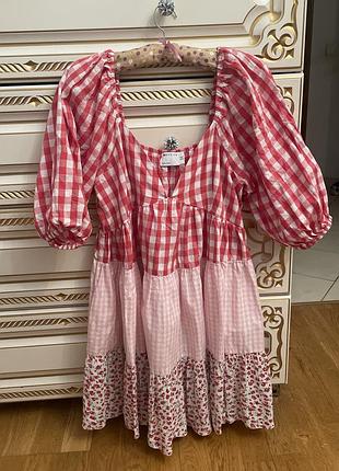 Сарафан в стилі печворк asos