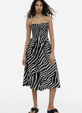Сукня-сарафан h&m з принтом зебра