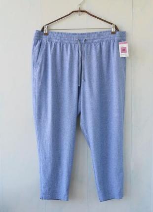 Льняные легкие штани marks& spenser , лен, вискоза