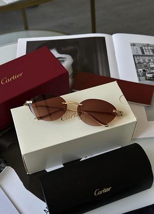 Женские солнцезащитные очки cartier, сорнцезащитные очки