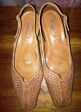 Кожаные босоножки gabor