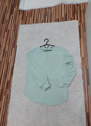 Мятная блуза h&m