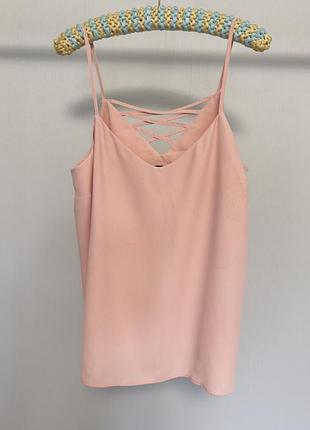 Рожева персикова майка new look
