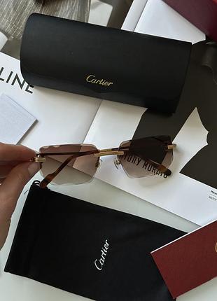Женские солнцезащитные очки cartier, сорнцезащитные очки