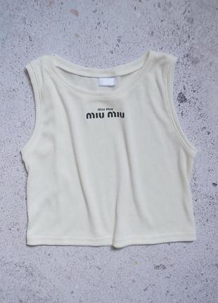 Майка в рубчик