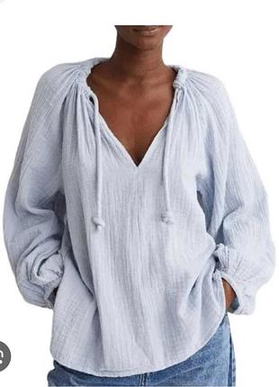 Блуза блузка оверсайз h&m