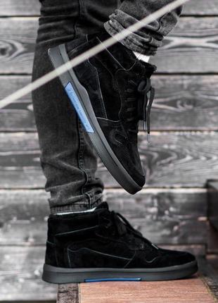 Ботинки мужские зимние south oriole black ❄️ чоловічі черевики зимові9 фото