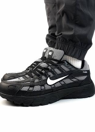 Кроссовки мужские nike p-6000 black & grey
