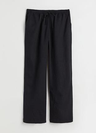 Брюки из смешанного  льна h&m