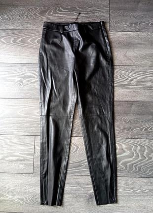 Новые леггинсы брюки брюки искусственная эко кожа zara
