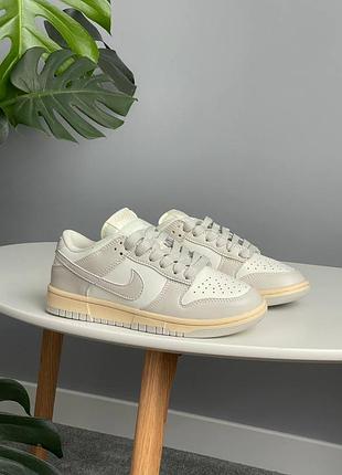 Кросівки nike dunk low next nature white/beige