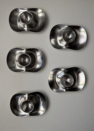 Вінтажні металеві пашотниці підставки під яйця