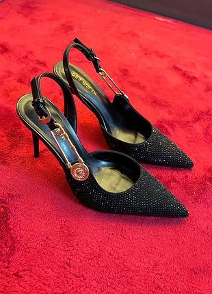 Жіночі туфлі, вечірні, блискучі, 39 розмір