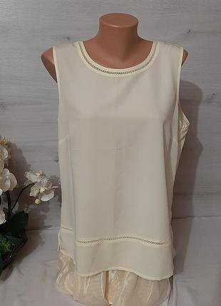 Нежная желтая блуза блузка майка футболка свободная трендовая стильная