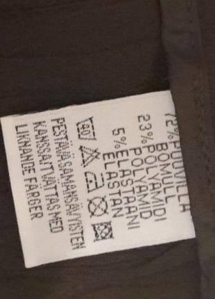 Брюки легкие большой размер прямые коричневого цвета.3 фото