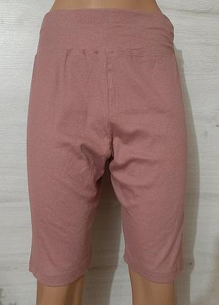 Новые розовые велосипедки рубчик l xl в составе коттон красиво тянутся высокое качество посадка талия
