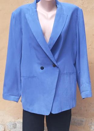 Alberto fabiani шелковый блейзер, пиджак, m-l.винтаж.