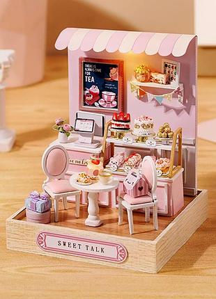 3d румбокс "кондитерська" diy dollhouse, ляльковий дім, кухня