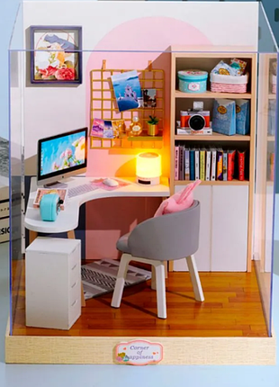 3d румбокс "світ креативу" diy dollhouse, кімната, ляльковий дім