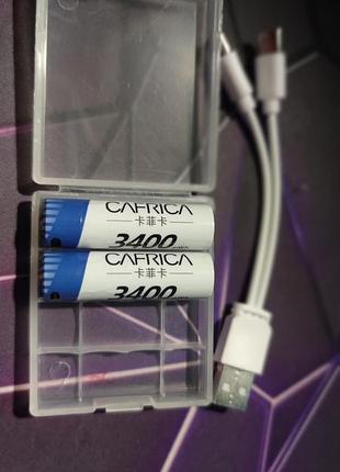 Акумуляторы аа 1.5v 3400mwh li-ion