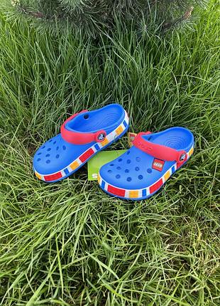 Дитячі сабо крокси лего. дитячі crocs lego сабо сині. шльопанці лего крокс сині дитячі